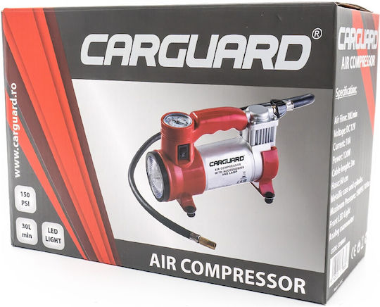 CarGuard Auto Practic Autoreifenpumpe 150PSI mit Kabel 12V