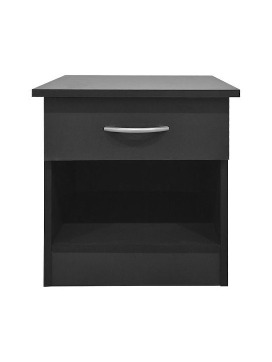 Bedside Table Bedy Wooden Gray 40x34x42cm