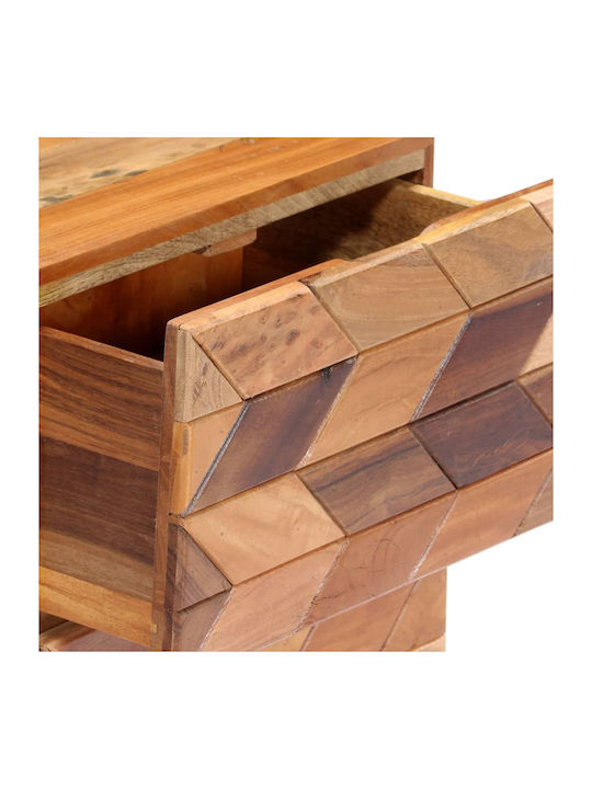 Beige Wooden Bedside Table 40x30x50cm
