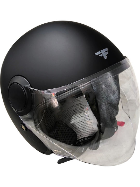 Faseed 611 Black Matte Motorcycle Helmet Jet ECE 22.06