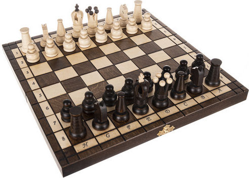 Schach Spielfiguren Braun / Schwarz 2cm