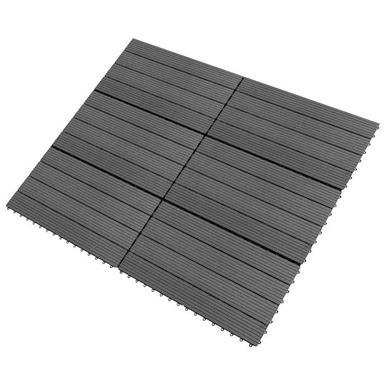 vidaXL Decking Board for Garden Flooring from WPC 60x30cm 6 Pieces