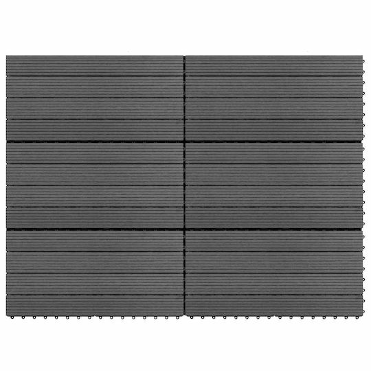 vidaXL Decking Board for Garden Flooring from WPC 60x30cm 6 Pieces