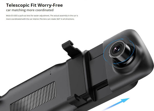 DDPAI Mola N3 1440P Mirror Car DVR with Clip