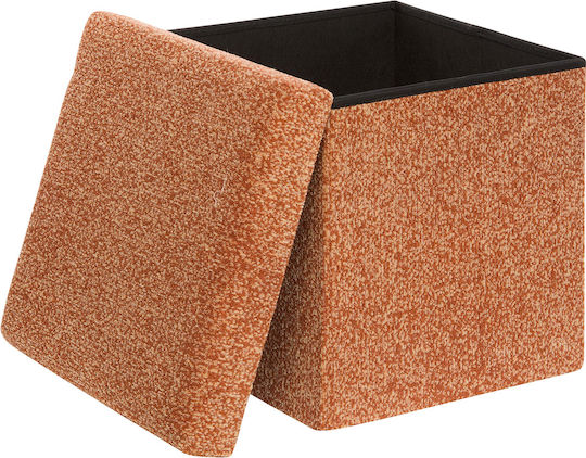 Living Room Stool With Storage Space Wooden A-s Oxia Amber 38x38x38cm