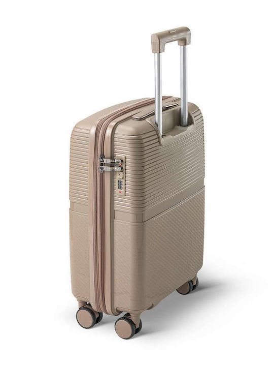 RCM Reise Koffer Kabine Beige mit 4 Räder Höhe 55cm