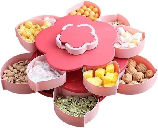 Alista Home Plastic Dessert Tower Stand Pink W26xL26xH11.5cm