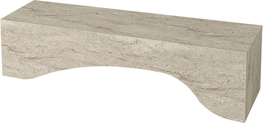 Mara with LED Lighting Travertine TV Stand L150xW31.4xH40cm