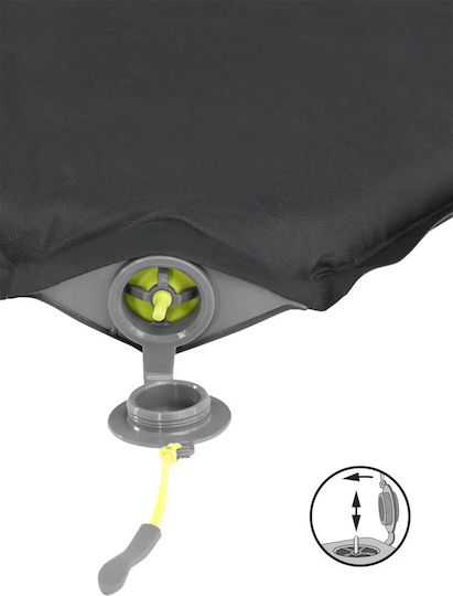 Outwell Selbstaufblasendes Doppeltes Camping Schlafmatte 67x120cm Dicke 3cm Schwarze