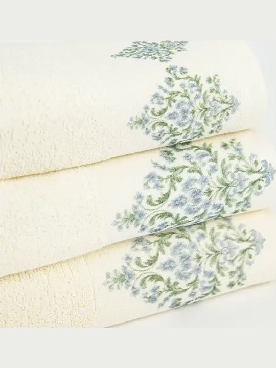 Borea Комплект Хавлиени Кърпи 2 Бр Damask Екрю