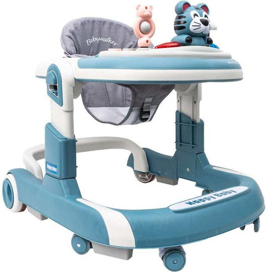 Baby Walker with Music for 6+ Months Blue