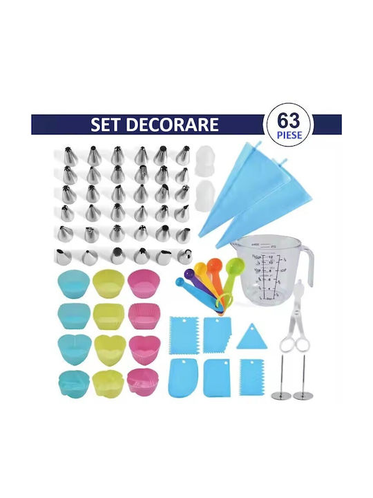 Alista Home Set Konditoreiwerkzeuge aus Kunststoff 10.5x10.5cm 63 Stück