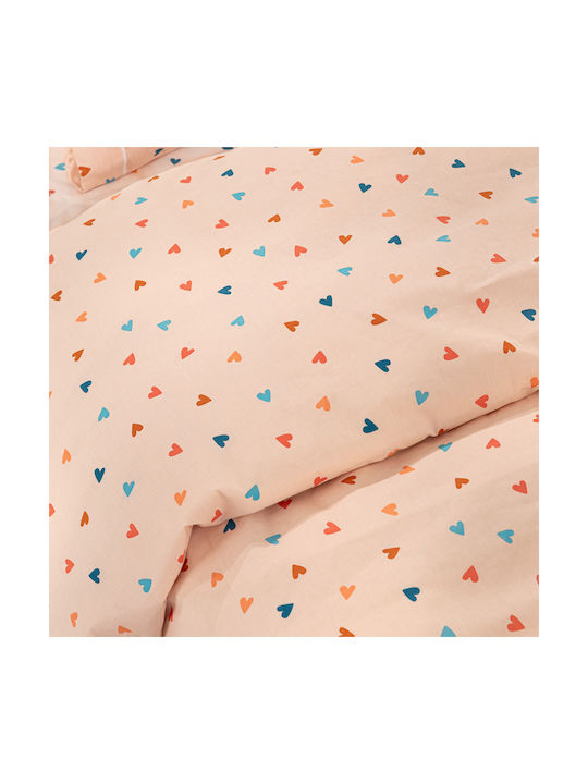 Guy Laroche Set Baby Bettlaken Für Krippe Baumwolle Amore Salmon 115x170cm 3 Stück