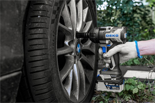 Deko 2058934 Brushless Battery Impact Wrench 20V with 1/2" Bit Size