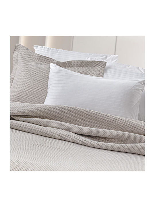 Guy Laroche Slalom Pique Blanket Double 245x260cm Ecru