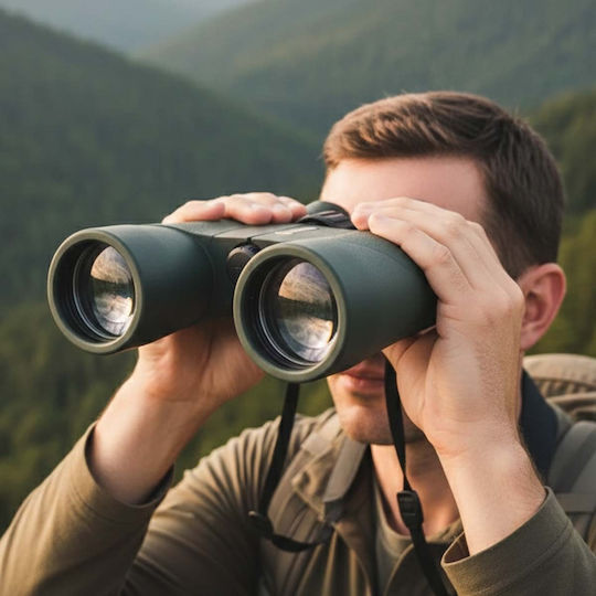 Avizar Hd Binoculars 10x42 Magnification Waterproof Dark Green