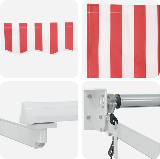 vidaXL Awning Fabric Red with PU Coating 3x4m