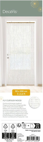 Decoris Κουρτίνα Πόρτας από Πλαστικό Πολύχρωμη 90x200cm