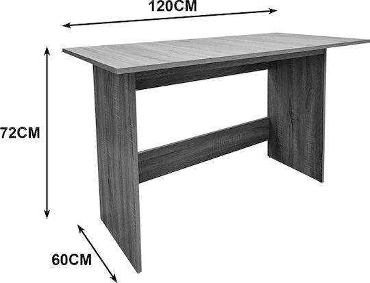 Pakketo Schreibtisch Taule Holz Sonoma 120x60x74cm