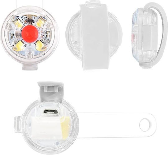 Led Anhänger Halsband 3 Lichtmodi Wasserdicht Kunststoff Weiß