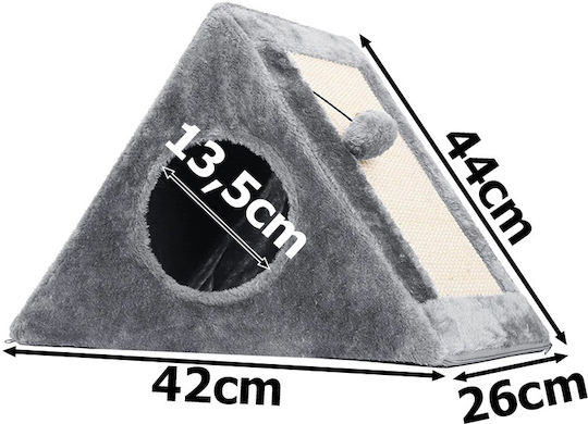 Cozy Cat House Scratching Area Ball 44x42x26 Cm Gray
