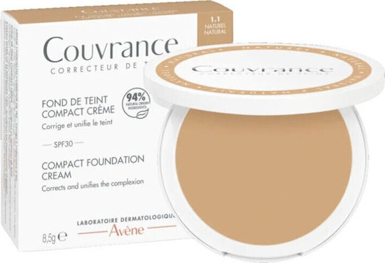 Eau Thermale Avène Couvrance Compact Foundation SPF30 1.1 Natural 8.5gr
