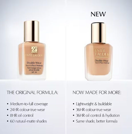 Estee Lauder Double Wear Stay-in-Place Original Liquid Foundation SPF10 1C1 Cool Bone 30ml