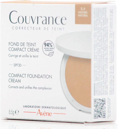 Eau Thermale Avène Couvrance Compact Foundation SPF30 1.1 Natural 8.5gr