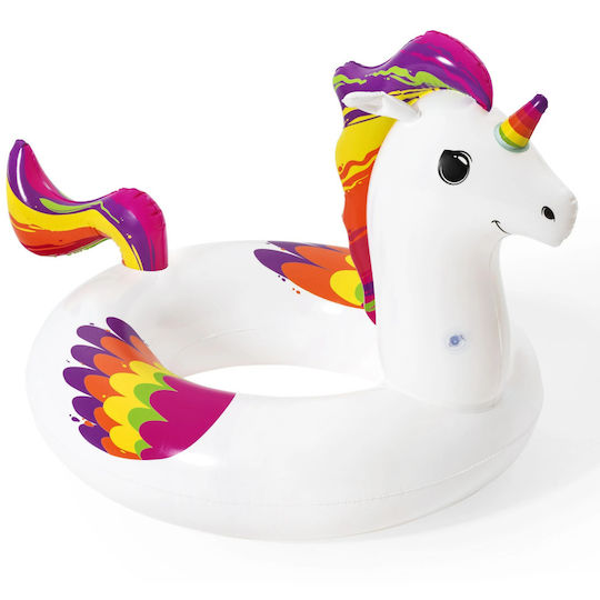 Inele De Înot Gonflabile Bestway Model Unicorn Vinil 91 X 119 Cm Alb