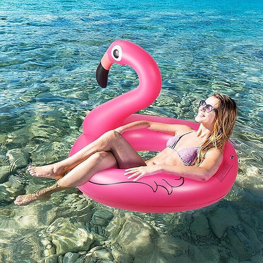 Inel De Înot Gonflabil Zola Flamingo Model Diametru 75 Cm Pvc 90 X 75 Cm Roz
