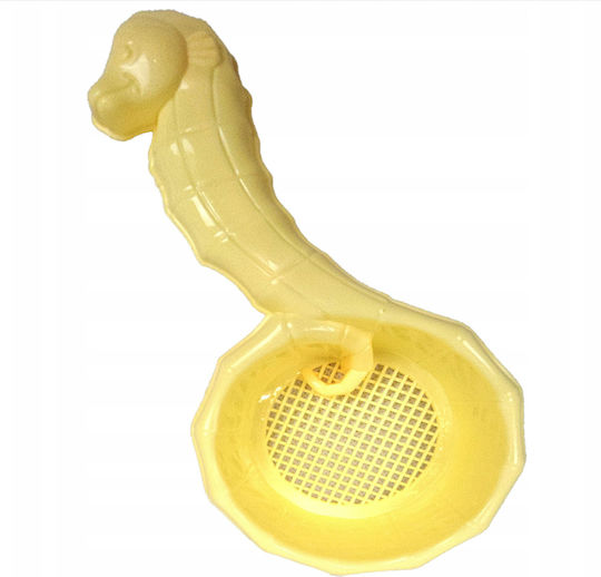 Set 9 Jucării De Plajă Zola Dispozitiv Galben Cu 5 Forme Lopată Greblă Spatulă Multicoloră