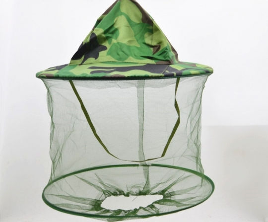 Pălărie De Protecție Împotriva Insectelor Zola Pliabilă Pentru Pescuit Drumeții Universală Diametru 33 Cm Verde Armatei