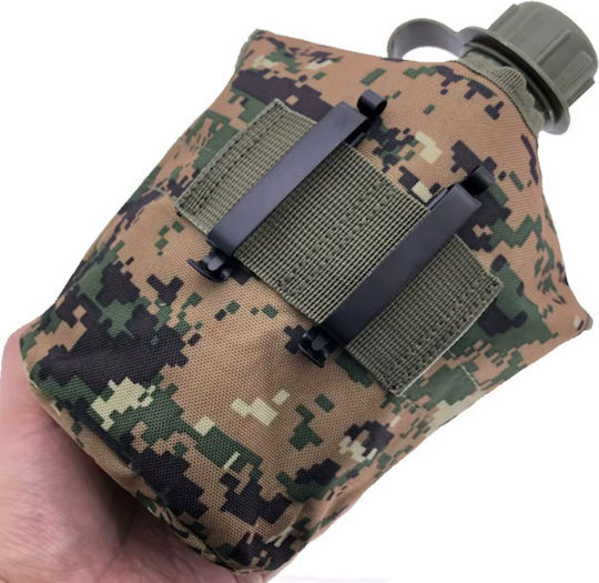 Water Container Case Cup Included 1 L Military Model Plastic Aluminum Brown Army