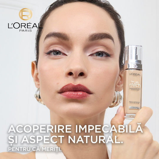 L'Oreal Paris True Match Liquid Foundation SPF17 0.5 Porcelain Rose 30ml