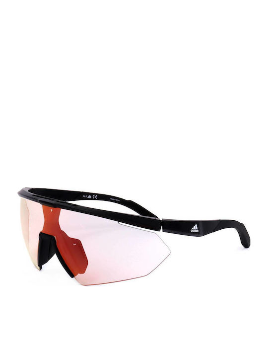 adidas Men's Sunglasses with Black Plastic Frame SP0015 01C