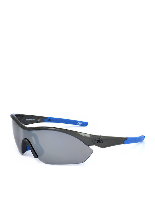Skechers Men's Sunglasses with Gray Plastic Frame and Gray Lens SE9040 0020C