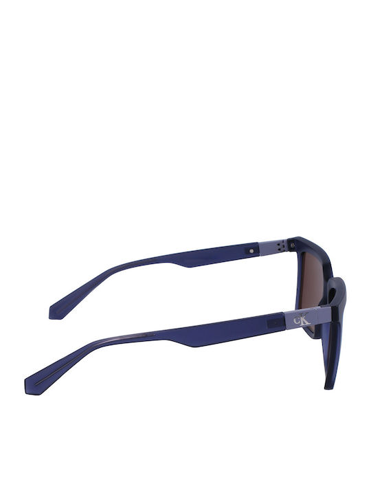 Calvin Klein Feminini Ochelari de soare cu Albastru marin Cadru și Albastru Lentilă CKJ23659S 050