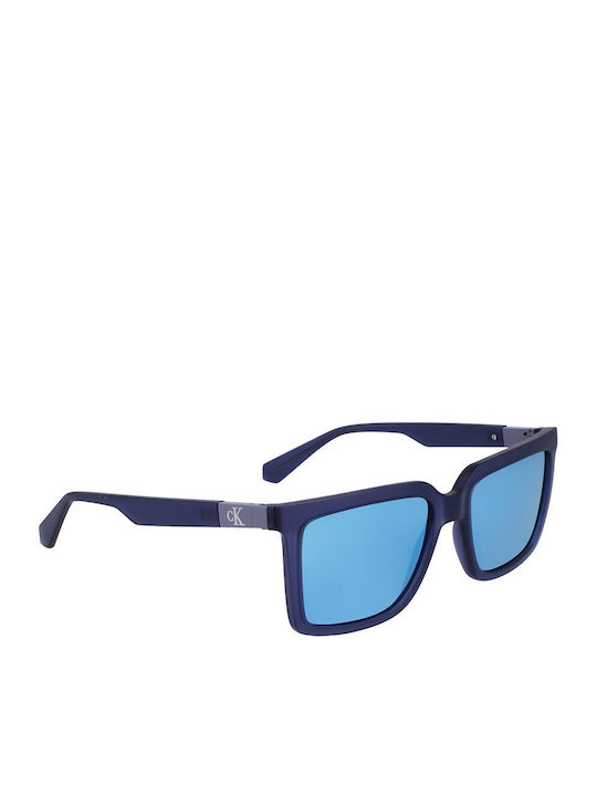 Calvin Klein Feminini Ochelari de soare cu Albastru marin Cadru și Albastru Lentilă CKJ23659S 050