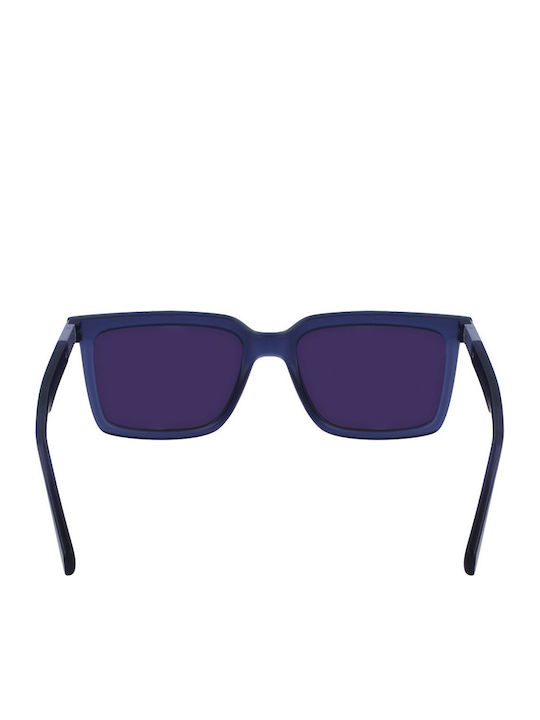 Calvin Klein Feminini Ochelari de soare cu Albastru marin Cadru și Albastru Lentilă CKJ23659S 050