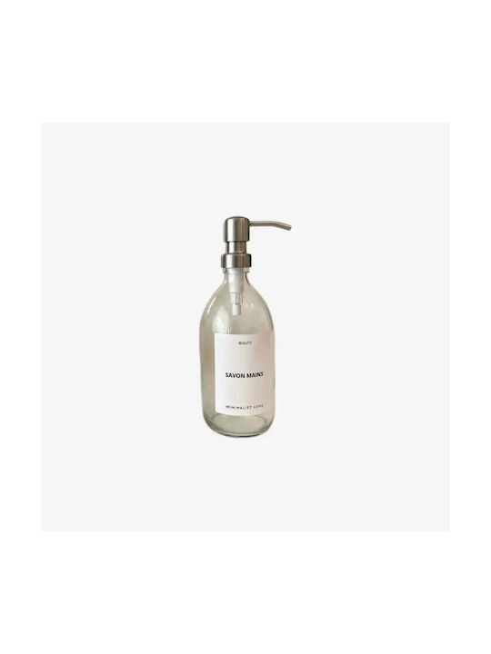 Phos & Gaia Dispenser Κουζίνας Γυάλινο Διάφανο 500ml