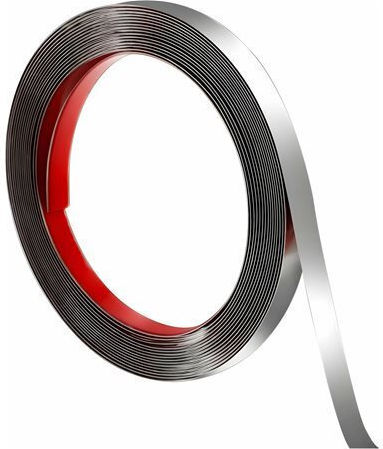 Self-adhesive Decorative Tape Interior Zola Length 10 M Width 2 Cm Flexible Pvc Silver
