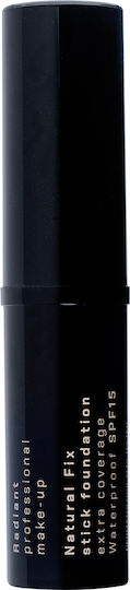 Radiant Natural Fix Extra Coverage Waterproof Foundation Stick SPF15 01 Latte 8.5gr