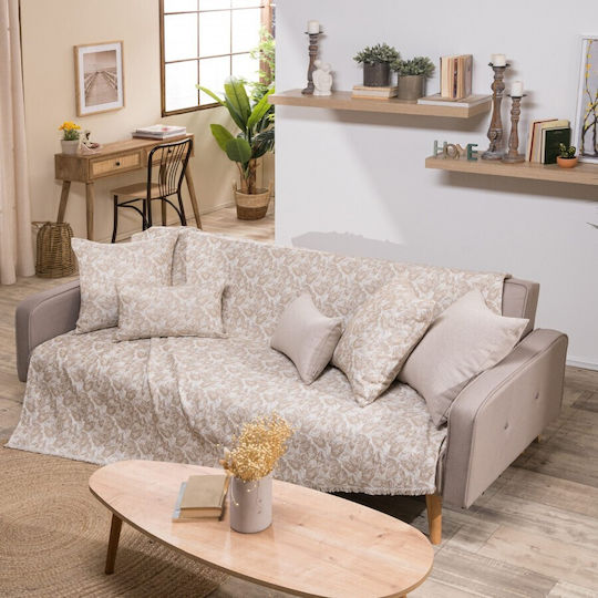Teoran Ferrara Ριχτάρι Πολυθρόνας Chenille 180x150εκ. Γκρι