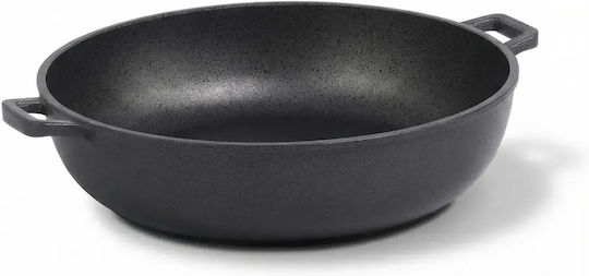 De Buyer Cast Iron Wok with Non-Stick Coating 36cm