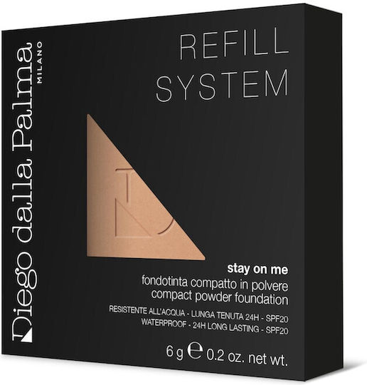 Diego Dalla Palma Stay On Me Compact Powder Foundation Waterproof Spf20 24h 54 Biscuit