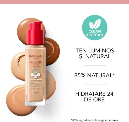Bourjois Healthy Mix Clean Liquid Foundation 52W Vanilla 30ml