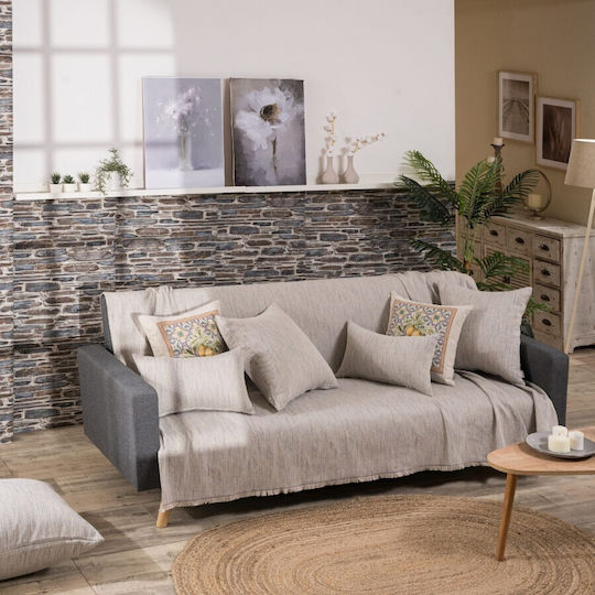 Teoran Lecce Four-Seater Sofa Throw Chenille 180x350cm