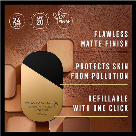 Max Factor Facefinity Compact Foundation SPF20 002-ivory 84gr