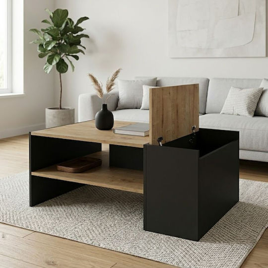Κεντρικό Τραπεζάκι Izia Sapphire Oak - Ανθρακί Κεντρικό Τραπεζάκι Izia Sapphire Oak - Ανθρακί