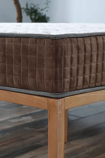 Orthopedic Double-Sided Mattress Hard Brown 140x200x22cm